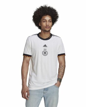 Adidas Germany Kortærmet Fodboldtrøje Til Mænd Hvid