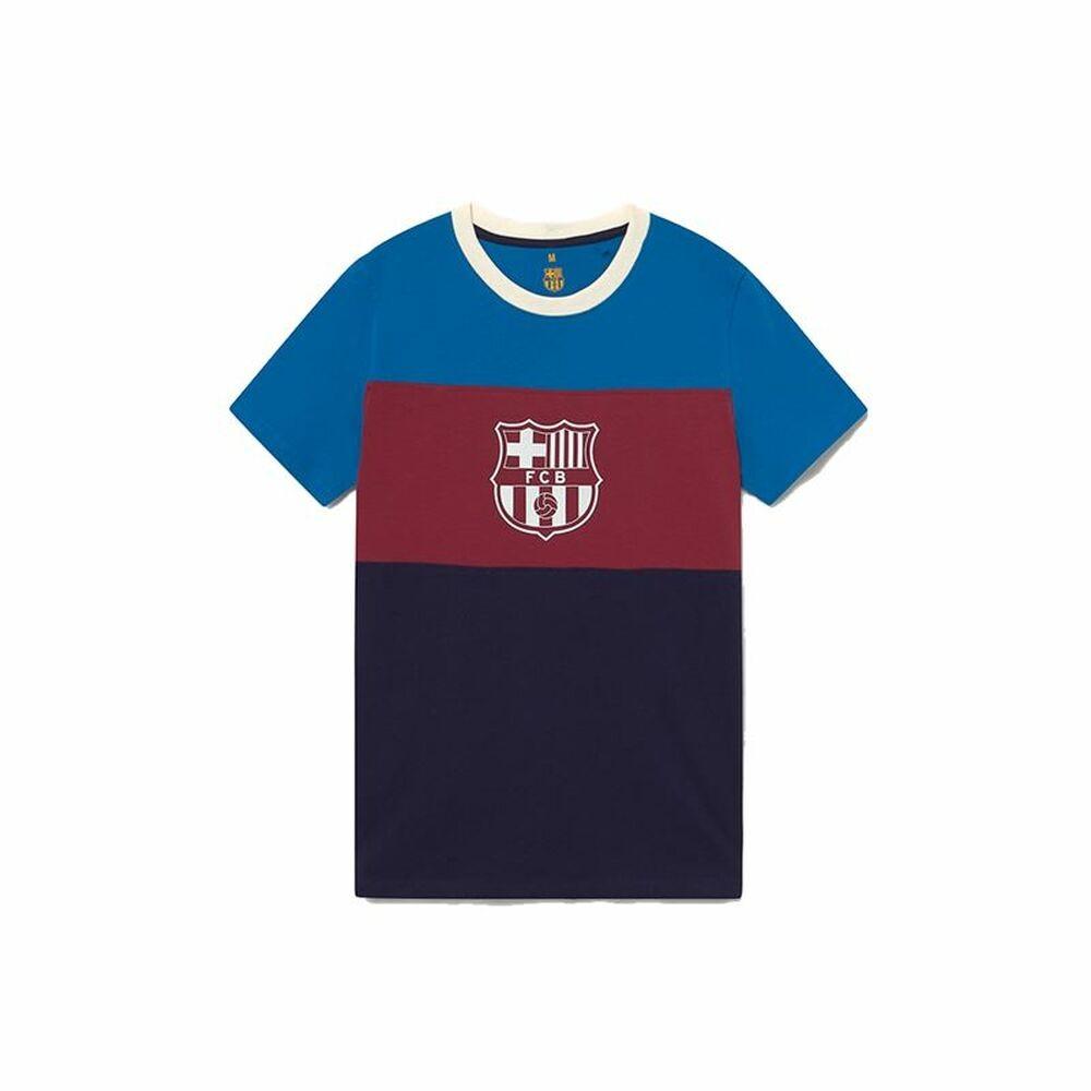 Barcelona Kortærmet Fodbold Shirt Til Mænd Blå