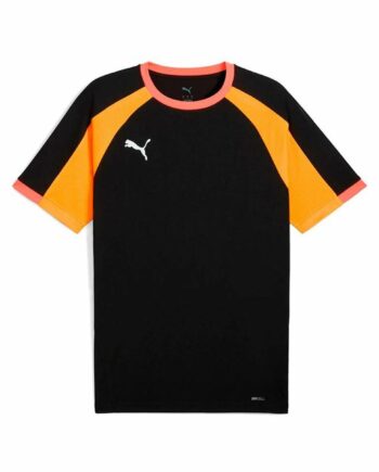 Puma Individualliga Kortærmet Fodboldtrøje Til Mænd Sort Str