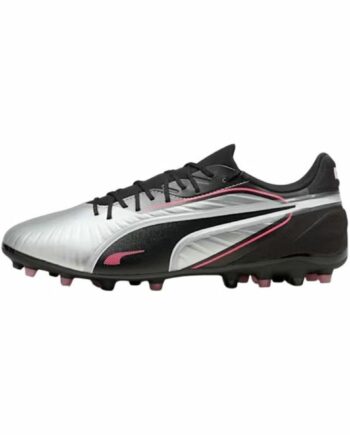 Puma King Match Fodboldstøvler Sort Sølv Str