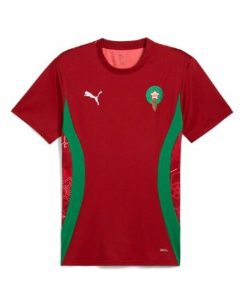 Puma Marruecos Prematch Kortærmet Fodboldtrøje Til Mænd Rød