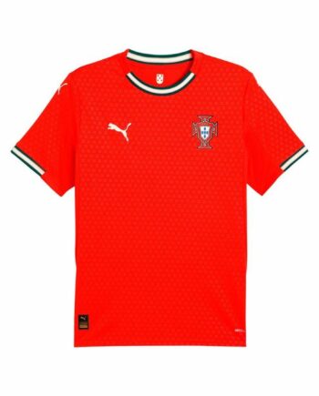 Puma Portugal Home Repl Fodboldtrøje Til Mænd Kortærmet Rød