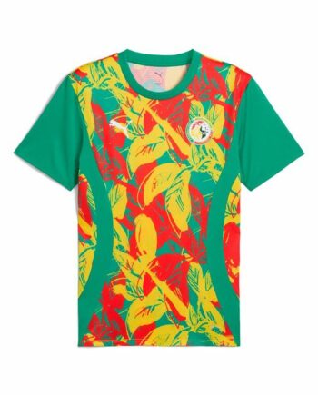 Puma Senegal Prematch Kortærmet Fodboldtrøje Til Mænd Grøn