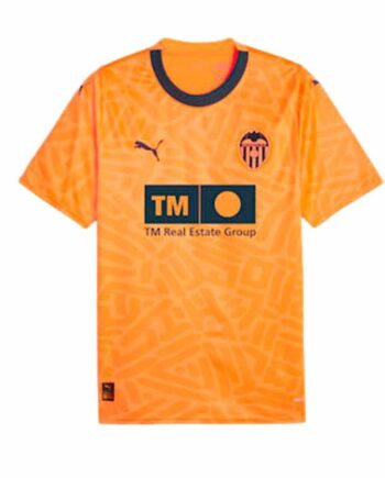 Puma Valencia 3rd Kit Fodboldtrøje Til Mænd Orange